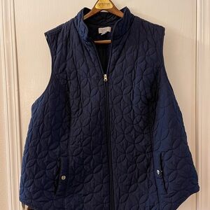 Croft & Barrow Dark Blue Quilted Vest